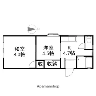 スカイハイツ【103号室】の間取り