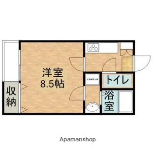 クレフラスト鴨江【202号室】の間取り