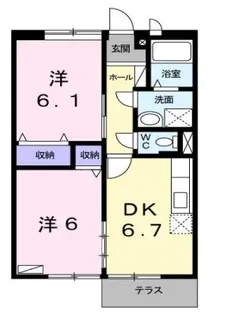 シティコーポイイダ【1階】の間取り