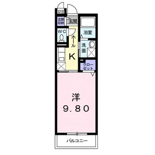 ラフィーネF【1階】の間取り