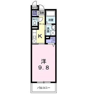 セジュール西都 A【2階】の間取り