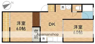 杉山ハイツA【1階】の間取り