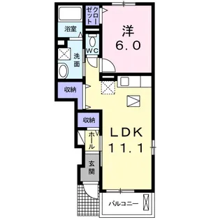 サンブリッジ【1階】の間取り