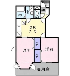 アルカディア2【1階】の間取り