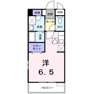 ドムス・セレーネ【106号室】の間取り
