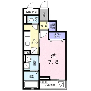ライラック【3階】の間取り