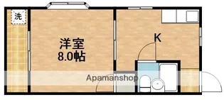 コーポアスワンⅠ【1階】の間取り