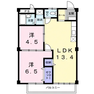 シティハイツアカツキ【2階】の間取り