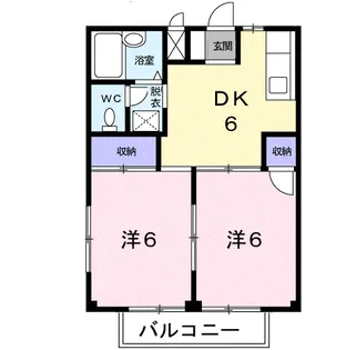 メゾンサカエ【2階】の間取り