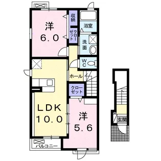 グリュック【2階】の間取り