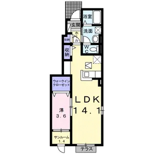 SHANCE (シャンス)【1階】の間取り