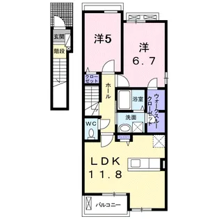 グランデ【2階】の間取り