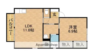 夢見荘【2階】の間取り