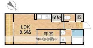 グランボアB【2階】の間取り