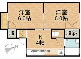 ラ・ムール斉田【2階】の間取り