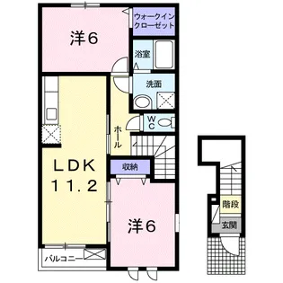セイバリーハウス【2階】の間取り