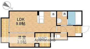 コンフィアンサ【107号室】の間取り