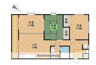 ホームズウエスト【201号室】の間取り