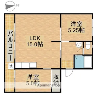 サンシャイン丸松【1階】の間取り