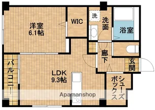 L’ALBA DI SECONDO(ラルバ・ディ・セコンド)【3階】の間取り