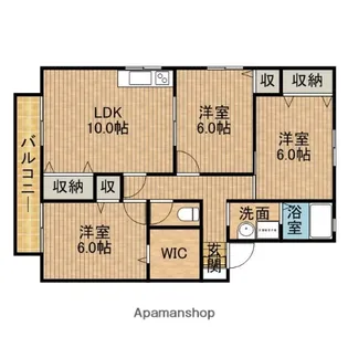 静岡県藤枝市高柳2丁目【アパート】の間取り