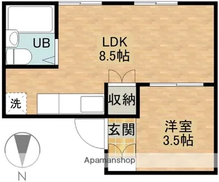 A−LIFE葵東【3階】の間取り