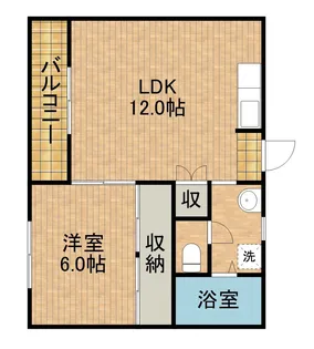 シティ丸平【406号室】の間取り