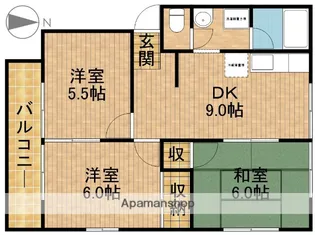 コーポホンゴー【2階】の間取り