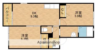 SUNNY FIELD【2階】の間取り