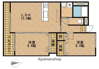Y’Sコート【3階】の間取り