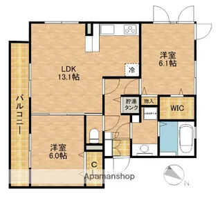 DOLCE VITA【2階】の間取り