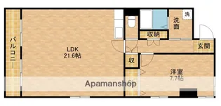 マンションベルフラワー【201号室】の間取り