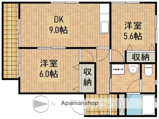 K’S弐番館【102号室】の間取り