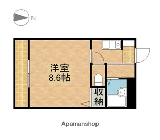 コーポHIRO【102号室】の間取り