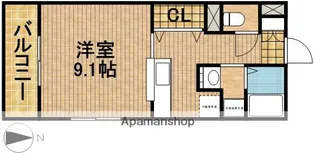 グランストーク上島【1階】の間取り