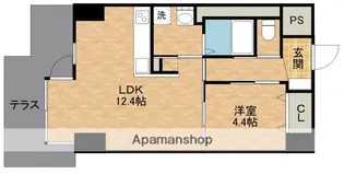 CONFORTO紺屋町【1階】の間取り