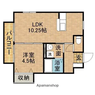 静岡県牧之原市大沢【アパート】の間取り