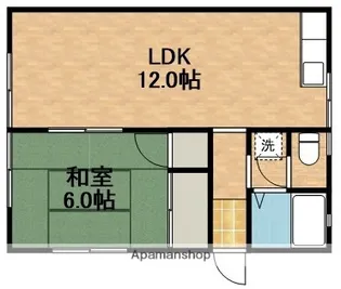 西平ビューハウスC【1階】の間取り