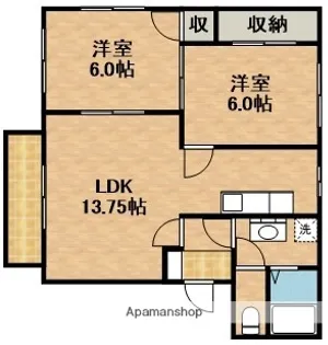 K’SホームB【2階】の間取り