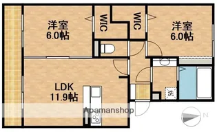 D−GRACE【102号室】の間取り