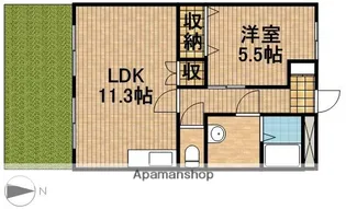 フィオーレ【1階】の間取り