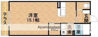 ブランドールG【1階】の間取り