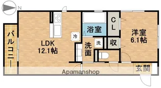 エクセル21Ⅳ【305号室】の間取り