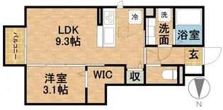 エクセル21Ⅴ【1階】の間取り
