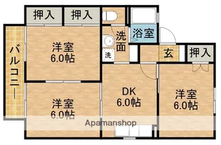 静岡県袋井市豊沢【アパート】の間取り