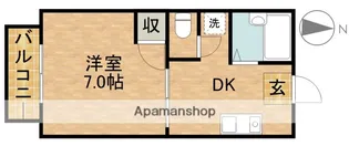 セジュールK【201号室】の間取り