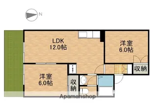 静岡県袋井市豊沢【アパート】の間取り