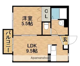 アーバンレックスB【2階】の間取り