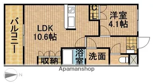 静岡県掛川市杉谷南2丁目【アパート】の間取り