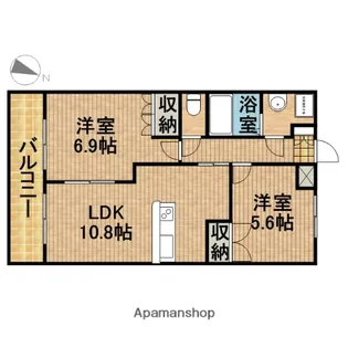 グローリア【1階】の間取り